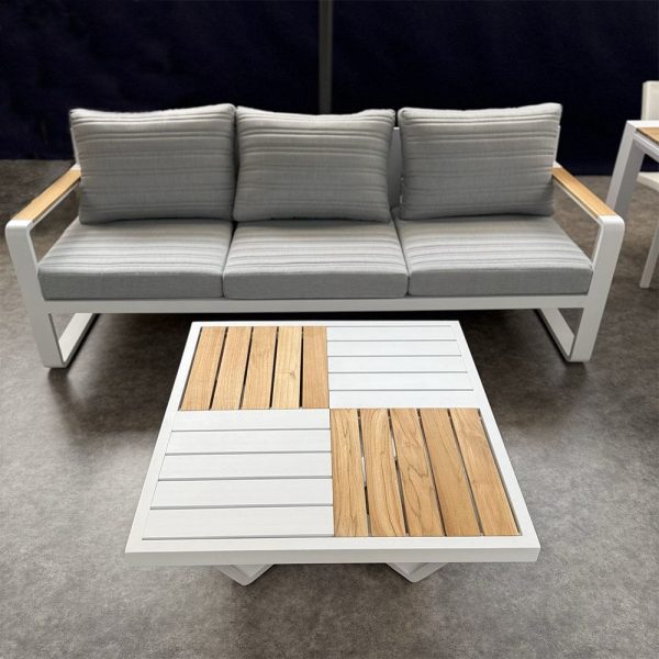 Salotto da Esterno Pisa in Alluminio Giardinia Outdoor - Bianco - immagine 2