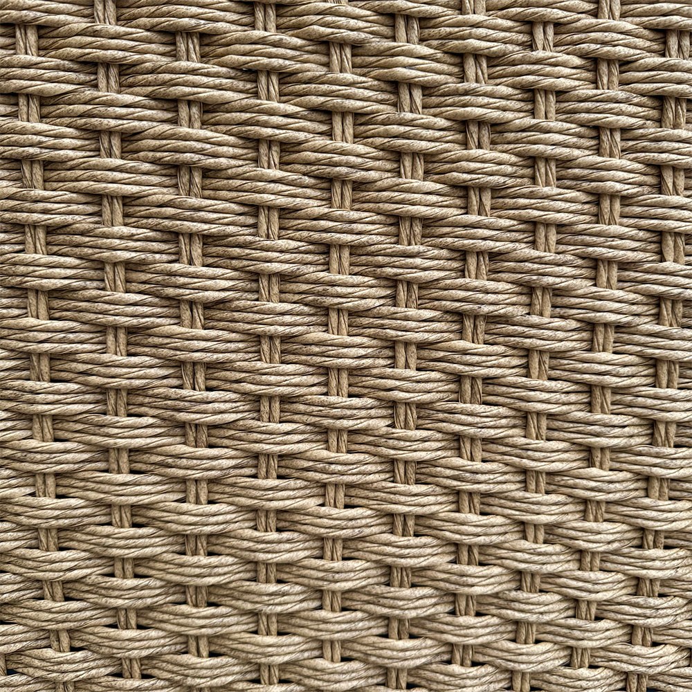 Salotto da Esterno Madeira in Wicker effetto Rattan Giardinia Outdoor - Naturale - immagine 4