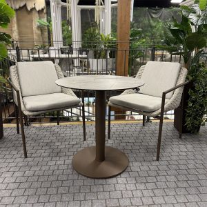 Patio Set Enjoy in Alluminio MV Outdoor - Marrone e Grigio Chiaro